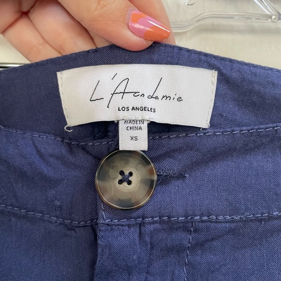 L’academie navy blue linen high rise pants from Revolve - Picture 4 of 5